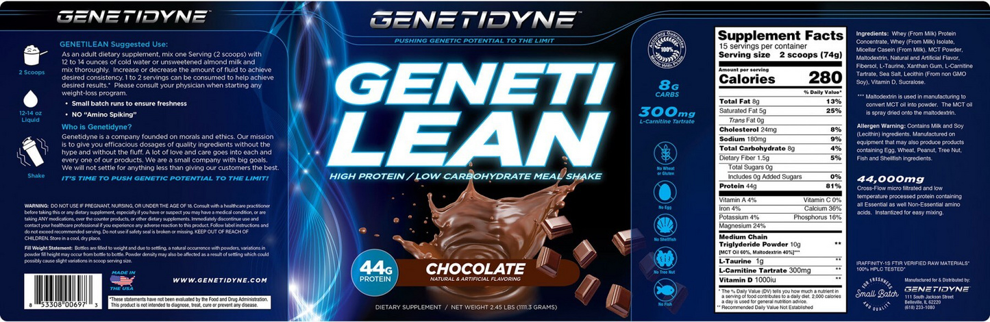Genetilean (Low-Carb Meal Replacement)