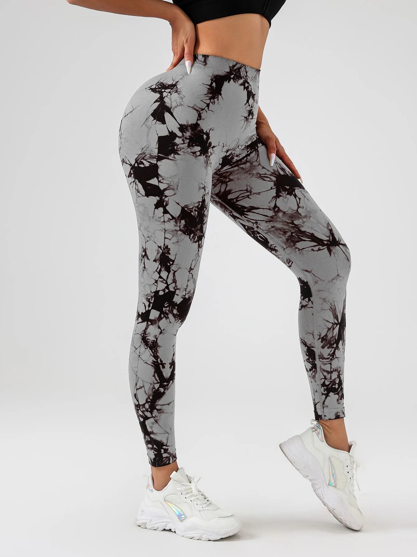 Fusion Tie Dye Ruche Leggings