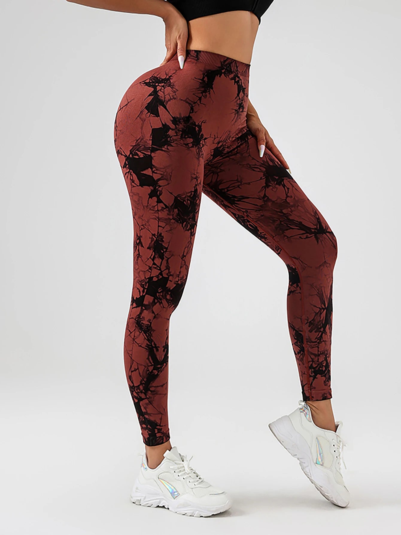 Fusion Tie Dye Ruche Leggings