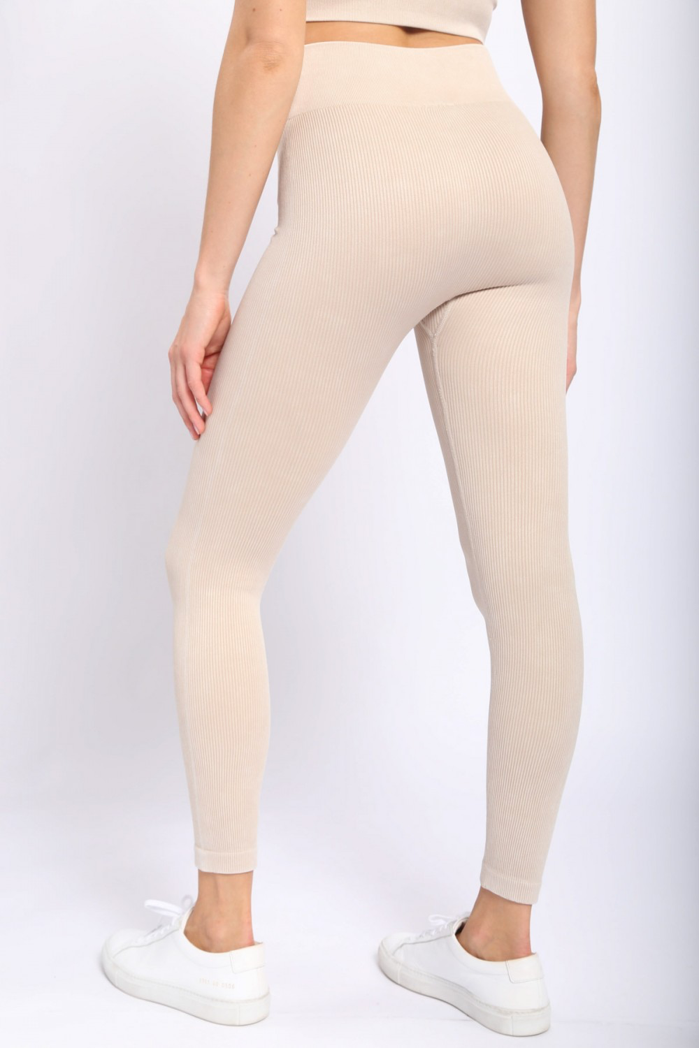 Carolyne Ribbed Mineral Wash Seamless Highwaist Leggings