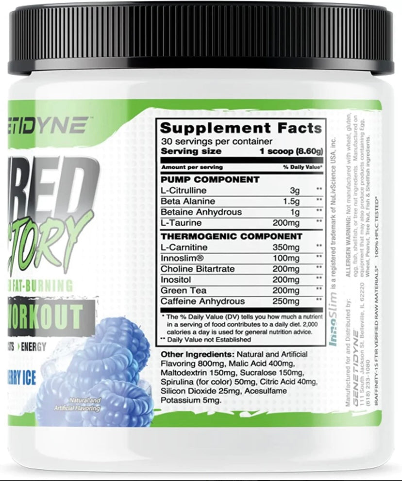 Shred Factory Fat-Burning Preworkout