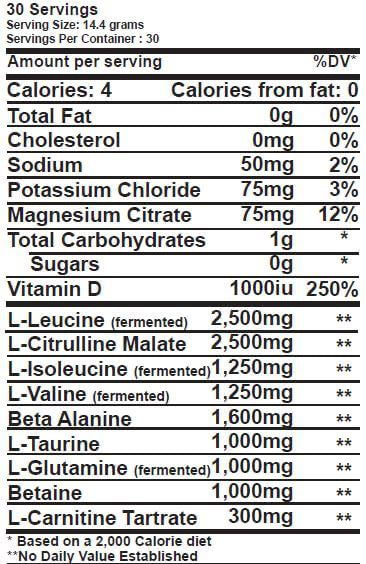 Intraphase (Intra-Workout BCAA Formula)