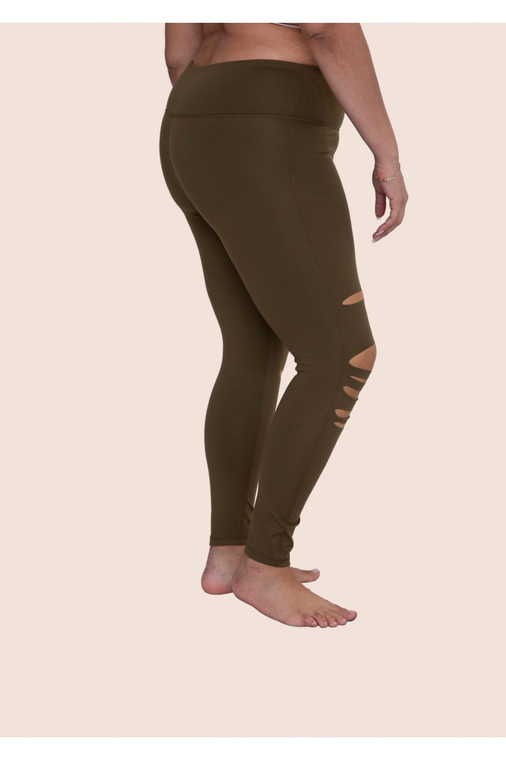 Brandy Curvy Laser Cut Highwaist Leggings