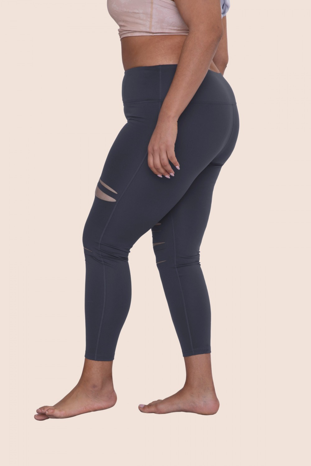 Brandy Curvy Laser Cut Highwaist Leggings