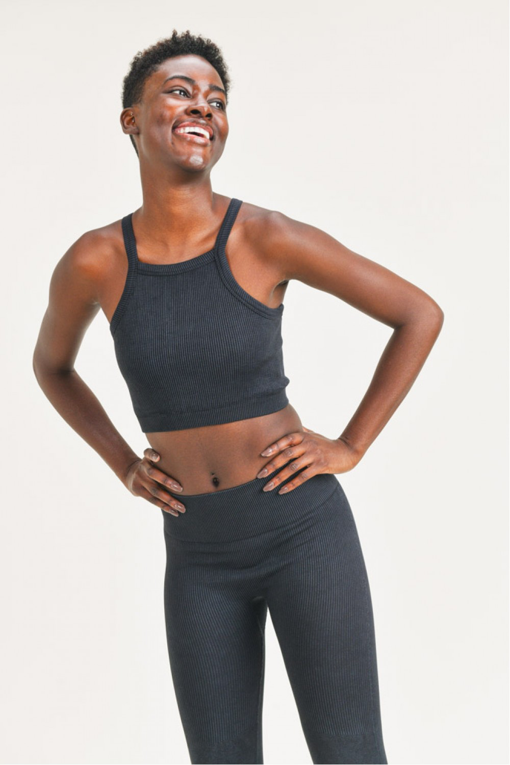 Annabel Square Front Ribbed Tank Top