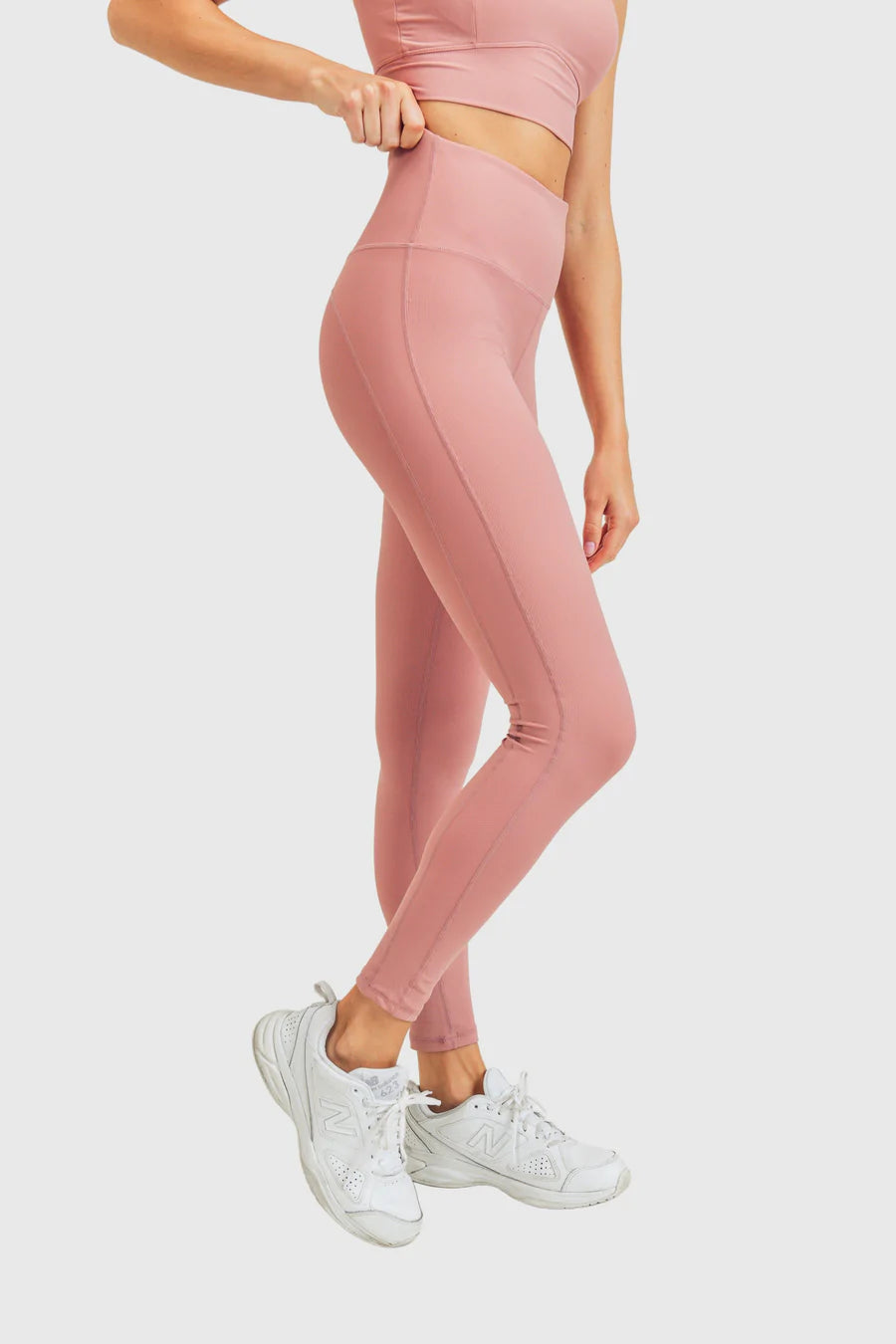 Brooke Ribbed High Waisted Leggings – Aspire Aesthetics