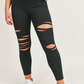 Brandy Curvy Laser Cut Highwaist Leggings