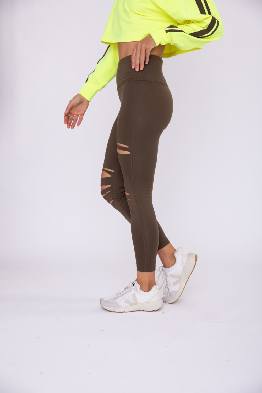 Brandy Laser Cut Highwaist Leggings