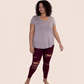 Brandy Curvy Laser Cut Highwaist Leggings