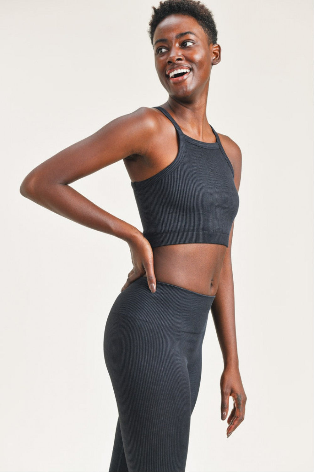 Annabel Square Front Ribbed Tank Top