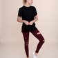 Brandy Laser Cut Highwaist Leggings