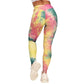 Tie-Dyed Perfect Fit Textured Leggings